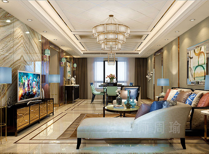 高潮被操在线播放世纪江尚三室两厅168平装修设计效果欣赏